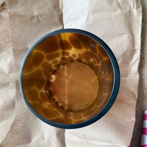 Tortoise shell glass shade NIB by Pink Zebra